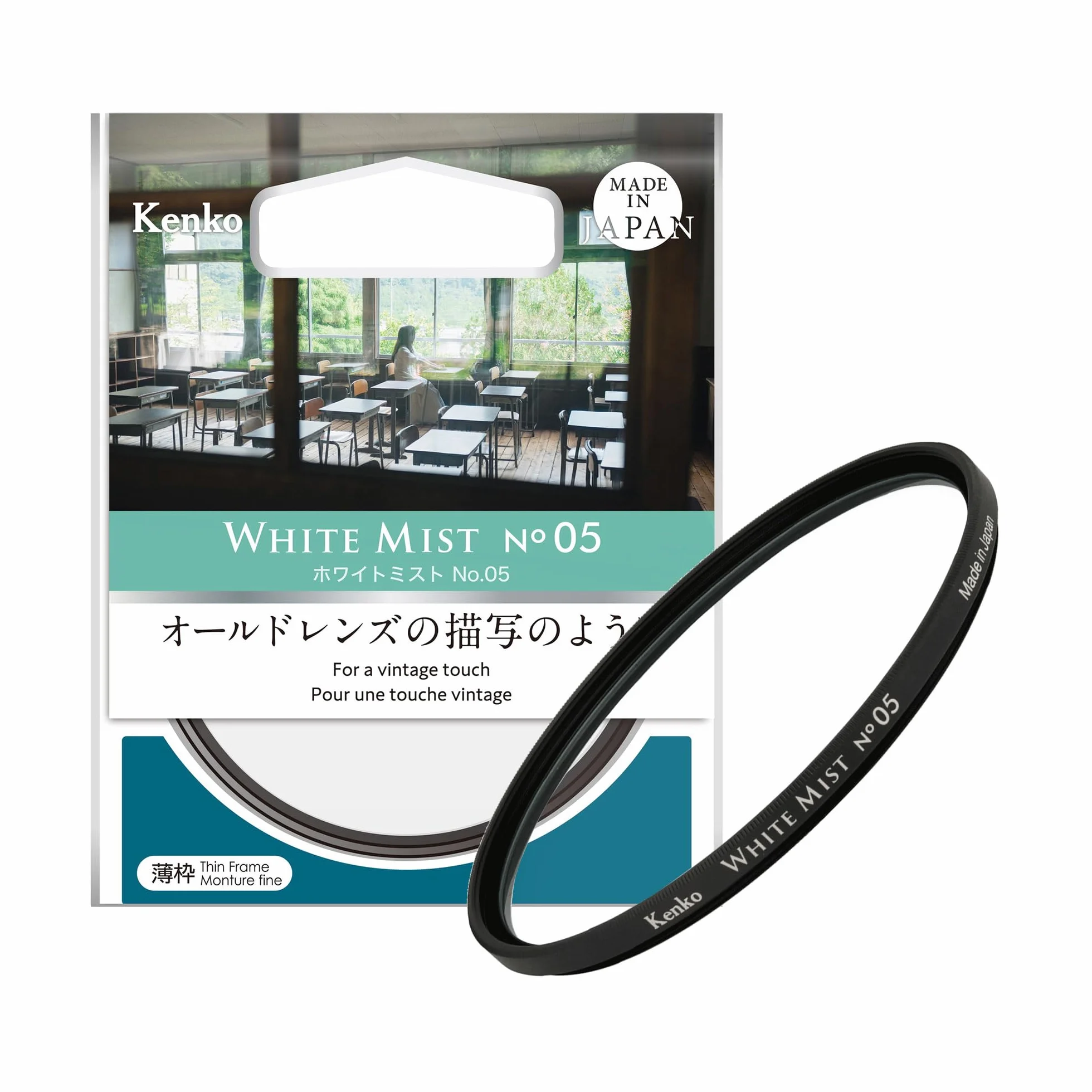 Kenko White Mist No.05 φ58mm, Diffusionseffekt, für einen Vintage-Look, für Video-/Porträtaufnahmen, hergestellt in Japan, 582732