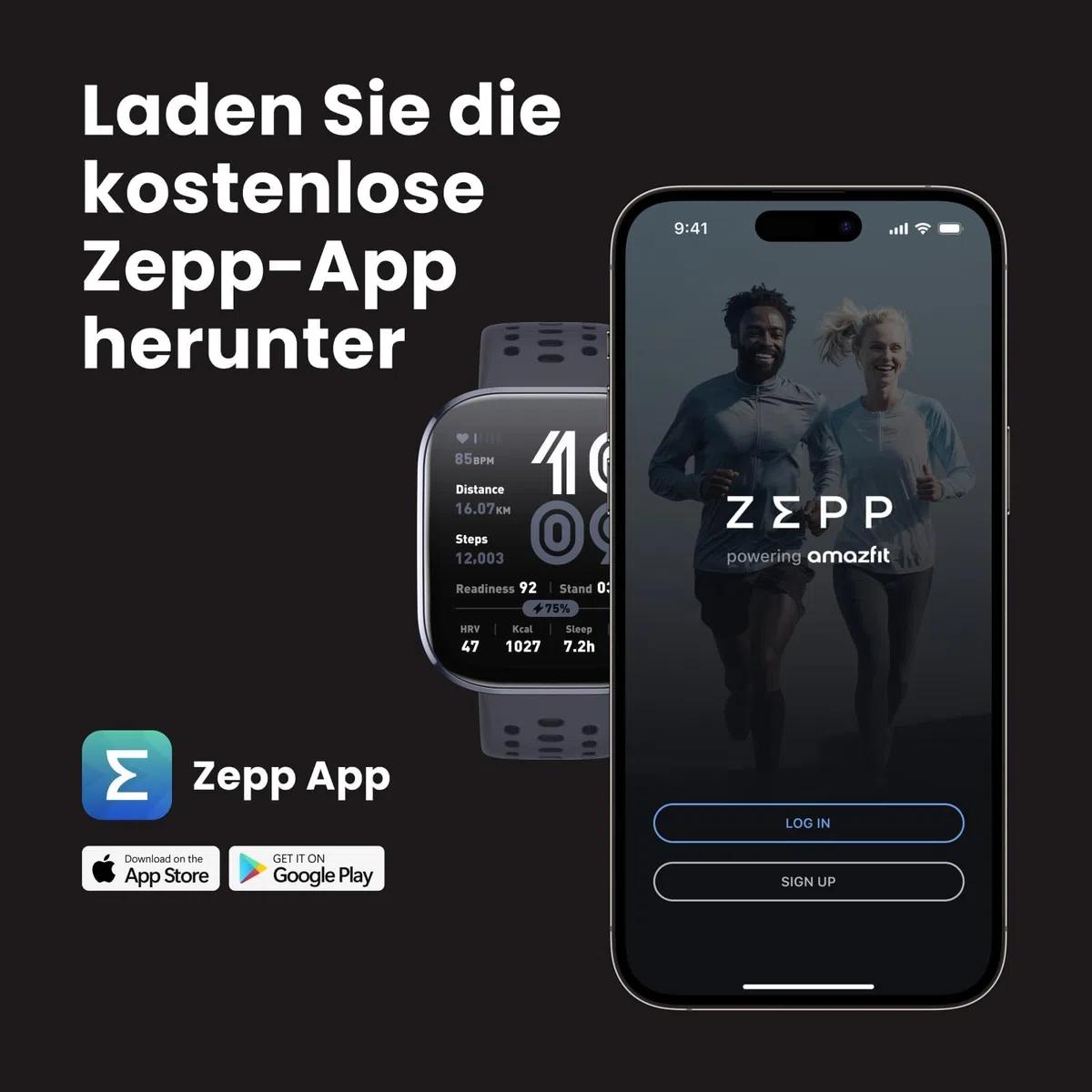 Amazfit Bip 6 Smart Watch 46mm, 14 Tage Akku, 1.97" AMOLED, GPS, AI, Bluetooth Anruf, Gesundheits-Fitness-Schlaf-Tracker, 140+ Trainingsmodi, 5 ATM